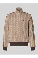 Bluzy męskie - Bluza rozpinana o kroju regular fit z dodatkiem bawełny - Lacoste - miniaturka - grafika 1