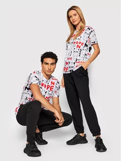 Koszulki i topy damskie - Miss Mr. GUGU & GO T-Shirt Unisex Grumpy Nope Biały Regular Fit - grafika 1