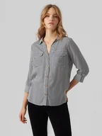 Bluzki damskie - Vero Moda Koszula w kolorze biało-granatowym - miniaturka - grafika 1