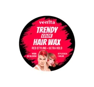 Farby do włosów i szampony koloryzujące - VENITA TRENDY COLOR HAIR WAX WOSK KOLORYZUJĄCO - STYLIZUJĄCY DO WŁOSÓW RED 75G - miniaturka - grafika 1