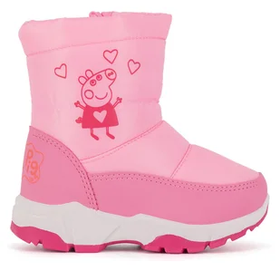 Śniegowce Peppa Pig CM-AW24-336PP Różowy - Buty dla dziewczynek - miniaturka - grafika 1