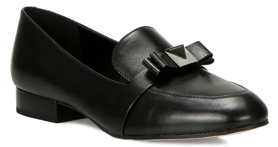 Lordsy MICHAEL KORS mokasyny półbuty skórzane r. 38 24 cm czarne