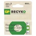 Baterie i akcesoria - 2 x akumulatorki AAA / R03 Ni-MH GP ReCyko 850mAh - miniaturka - grafika 1