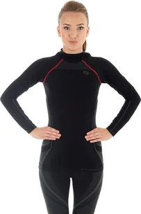 Brubeck Bluza damska z kapturem FITNESS czarna r. XL LS11360 - Bluzy damskie - miniaturka - grafika 1