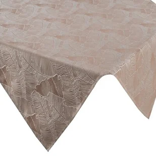 Obrus EUROFIRANY Isla 85 x 85 cm Ciemnobeżowo-biały - Obrusy i serwetki - miniaturka - grafika 1
