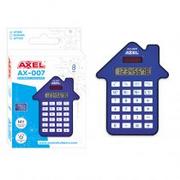 Kalkulatory - AXEL Kalkulator Ax-007 niebieski pudełko 50/200 - miniaturka - grafika 1