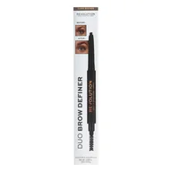 Akcesoria i kosmetyki do stylizacji brwi - MAKEUP REVOLUTION Duo Brow Definer Pencil Kredka do brwi Dark Brown 0,3g MR Dark Brown 0.2 g - miniaturka - grafika 1