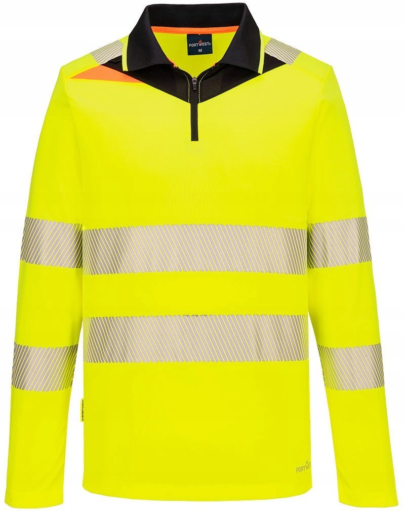Koszulka ostrzegawcza polo z długim rękawem Portwest DX419 YBR r. 5XL
