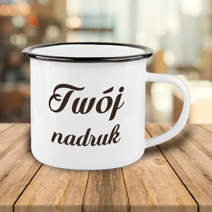 Kubek metalowy, emaliowany 340 ml z Twoim nadrukiem - Kubki - miniaturka - grafika 1
