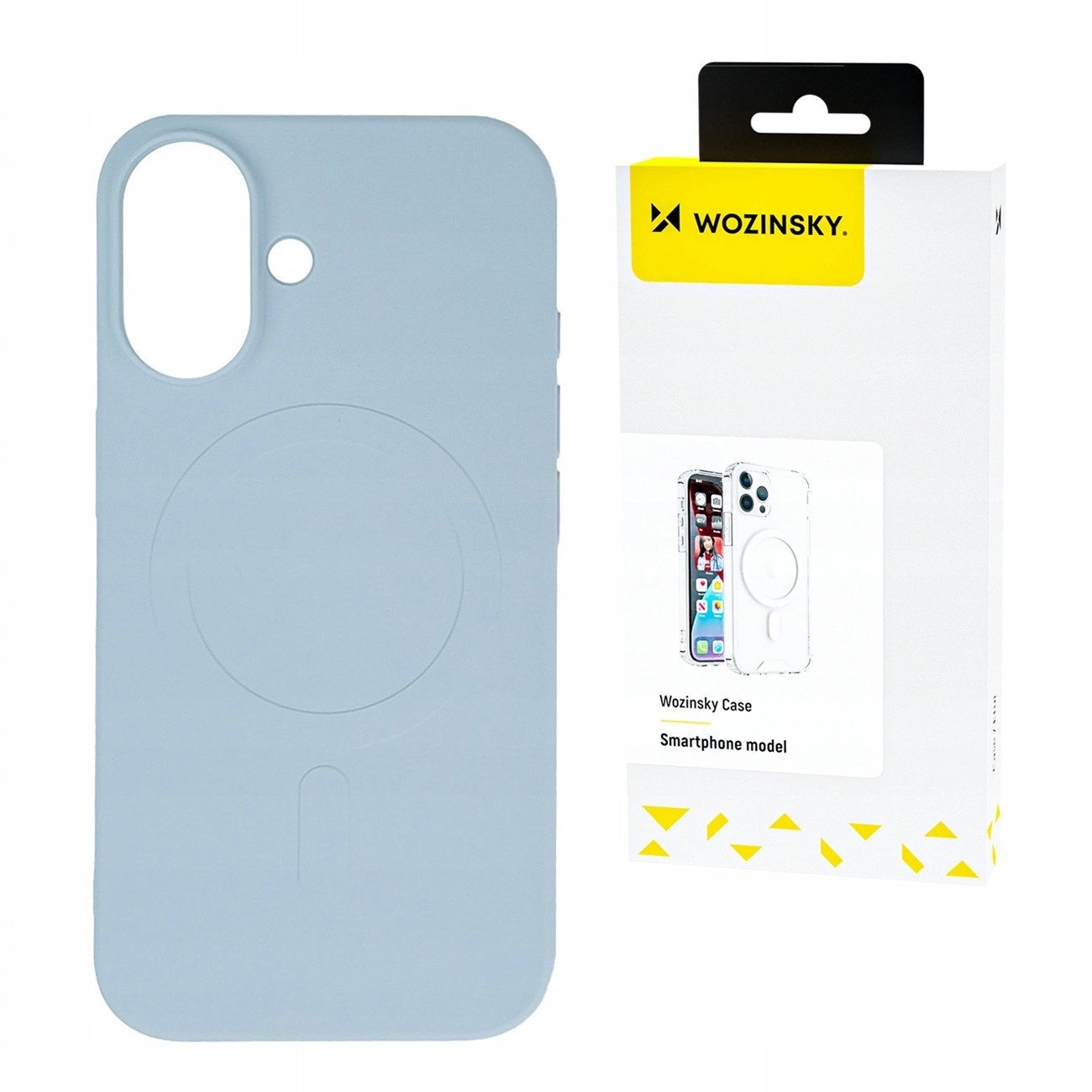 Silikonowe etui Wozinsky Silicone Case kompatybilne z MagSafe na Samsung Galaxy S24 FE - niebieskie