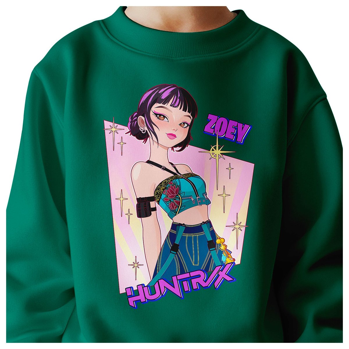 BLUZA DZIECIĘCA HUNTRIX ZOEY KPOP 110-116 BAWEŁNIANA JAKOŚĆ
