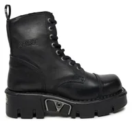 Glany damskie - Glany NEW ROCK M-NEWMILI083-S19 Czarny - miniaturka - grafika 1