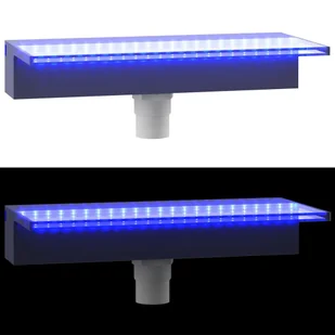 Lumarko Wylewka do wodospadu z oświetleniem RGB LED, akrylowa, 45 cm - Fontanny ogrodowe - miniaturka - grafika 10