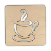 Dekoratorstwo - EKO-DECO, podkładka, z wzorem filiżanki - miniaturka - grafika 1