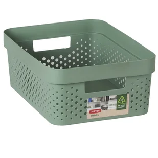 CURVER Pojemnik ażurowy INFINITY 11L oliwkowo-zielony CURVER Recycled 245853 - Pudła i pojemniki do przechowywania - miniaturka - grafika 6