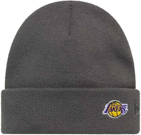 Czapka zimowa NEW ERA LA Lakers NBA Mini Logo Cuff Knit Beanie szara