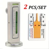 Inne - TEMU 2-częściowy zestaw narzędzi do ustawiania geometrii kół ze stopu tytanu, regulowane wskaźniki pochylenia i wyprzedzenia, profesjonalny sprzęt do - miniaturka - grafika 1