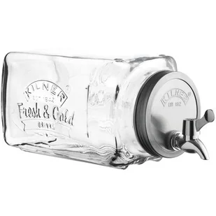 Kilner Dystrybutor na napoje z kranikiem do lodówki 3l 0025.001 - Szklanki - miniaturka - grafika 1