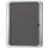 Gabloty - Bi-Office Gablota tekstylna wewnętrzna MASTER, szara, 816x995 mm VT630103750 - miniaturka - grafika 1