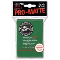 Ultra-Pro Deck Protector. Pro-Matte Non-Glare Green 66 x 91 mm 50 szt. - Akcesoria do gier planszowych - miniaturka - grafika 1