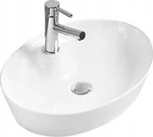 Umywalki - Umywalka Mexen Mexen Aida umywalka nablatowa 55 x 40 cm biała - 21205500 - miniaturka - grafika 1