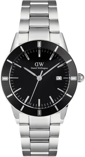 Zegarek Zegarek Daniel Wellington DW00100822 Iconic Paradigma Link Black Enamel - Zegarki męskie - miniaturka - grafika 1