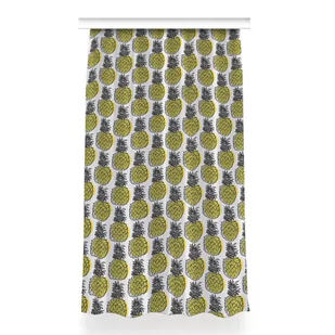 Zasłona przelotki Ananasowy wzór do pokoju 150x260, Fabricsy - Zasłony - miniaturka - grafika 1