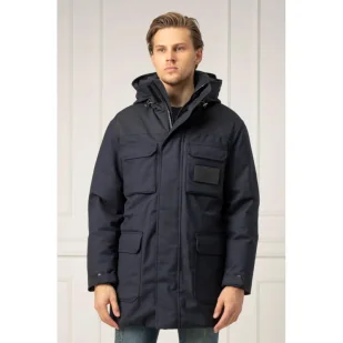Emporio Armani Kurtka | Regular Fit | z dodatkiem wełny - Kurtki męskie - miniaturka - grafika 1