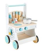 Zabawki AGD - EcoToys Drewniana kuchnia dla dzieci pchacz wózek TL88041 - miniaturka - grafika 1