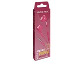 Słuchawki - SBS Prism Stereo Jack 3.5 różowe - miniaturka - grafika 1