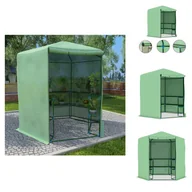 Szklarnie ogrodowe - vidaXL Szklarnia z półkami stalowymi 227x223 cm - Szklarnie - miniaturka - grafika 1