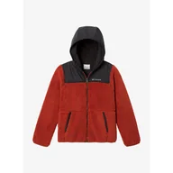 Odzież trekkingowa damska - Kurtka polarowa chłopięca Columbia Boys Rugged Ridge Hooded Overlay - miniaturka - grafika 1