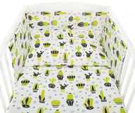 Pościel dla dzieci - POŚCIEL 120x90 Z OCHRANIACZEM I WYPEŁNIENIAMI DO ŁÓŻECZKA 120x60 - Kaktuski - miniaturka - grafika 1