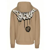 Odzież taktyczna i umundurowanie - PITBULL BLUZA ROZPINANA z kapturem Tricot Terry 280 Graffitti '25 - Piaskowa - miniaturka - grafika 1