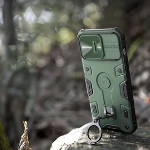 Nillkin CamShield Armor Pro Case etui iPhone 14 Pro pancerny pokrowiec podstawka ring czarny - Etui i futerały do telefonów - miniaturka - grafika 11