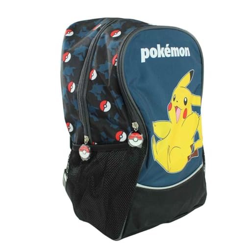 Plecak Pokemon 40 x 27 x 12, torba szkolna dla dzieci, design Pokemon, idealny do szkoły i wypoczynku, czarny, Torba