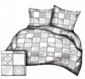 Pościel - pościel kora lux 160x220 + 2 poszewki K 288 koronka szara - miniaturka - grafika 1
