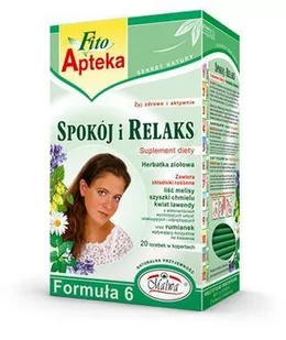 Malwa Spokój i Relaks - herbatka ziołowa, suplement diety, 20 torebek, Malwa MALWA6 - Herbata - miniaturka - grafika 1