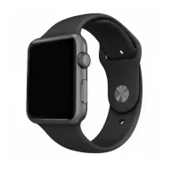 Akcesoria do smartwatchy - Mercury pasek Silicon Apple Watch 42/44/ 45 mm czarny/black - miniaturka - grafika 1