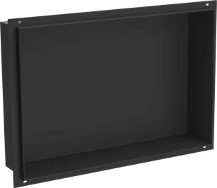 Mexen X-Wall-NR półka wnękowa bez kołnierza 45 x 30 cm, czarna - 1971453010 - Półki łazienkowe - miniaturka - grafika 1
