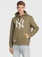 Bluzy męskie - New Era Bluza New York Yankees Team Logo 11863698 Zielony Regular Fit - miniaturka - grafika 1