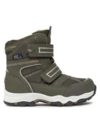 Buty dla chłopców - Leaf Śniegowce Siljan LSILJ101A Khaki - miniaturka - grafika 1