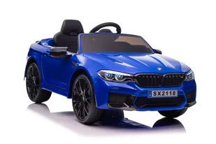 Pojazd Na Akumulator BMW M5 Niebieski - Pojazdy elektryczne dla dzieci - miniaturka - grafika 1