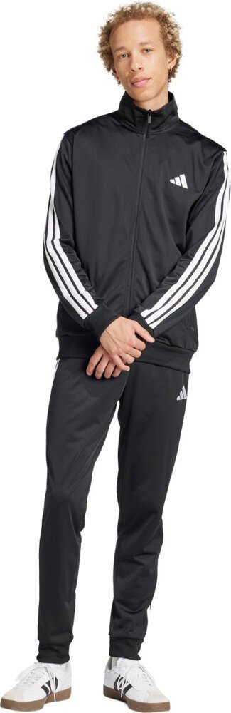 Dres męski adidas Sportswear Basic 3-Stripes Tricot czarny JI8858 S