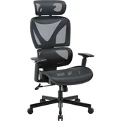 Fotele i krzesła biurowe - Fotel MOZOS Ergo-R Czarny - miniaturka - grafika 1