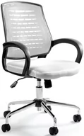 Fotele i krzesła biurowe - Fotel Biurowy Obrotowy AWARD Biały Siatka Tkanina - miniaturka - grafika 1