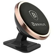 Uchwyty samochodowe do telefonów - Baseus przyklejany uchwyt magnetyczny do telefonu TWORZYWO SZTUCZNE RÓŻOWY JASNY 40465 - miniaturka - grafika 1