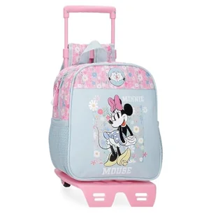 Joumma Disney Minnie Happy plecak szkolny z wózkiem niebieski 23x25x10 cm poliester 5,75 l, Niebieski, Talla única, plecak szkolny na kółkach - Plecaki szkolne i tornistry - miniaturka - grafika 1