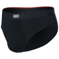 Bielizna sportowa męska - Slipy męskie Saxx Vibe Xtra Soft Comfort Brief Fly Rozmiar: XL / Kolor: czarny - miniaturka - grafika 1