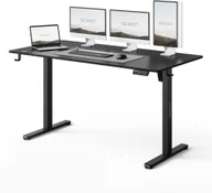 Biurka gamingowe - Biurko SENSE7 NOJO LIGHT Czarne 140 cmx70 cm - miniaturka - grafika 1